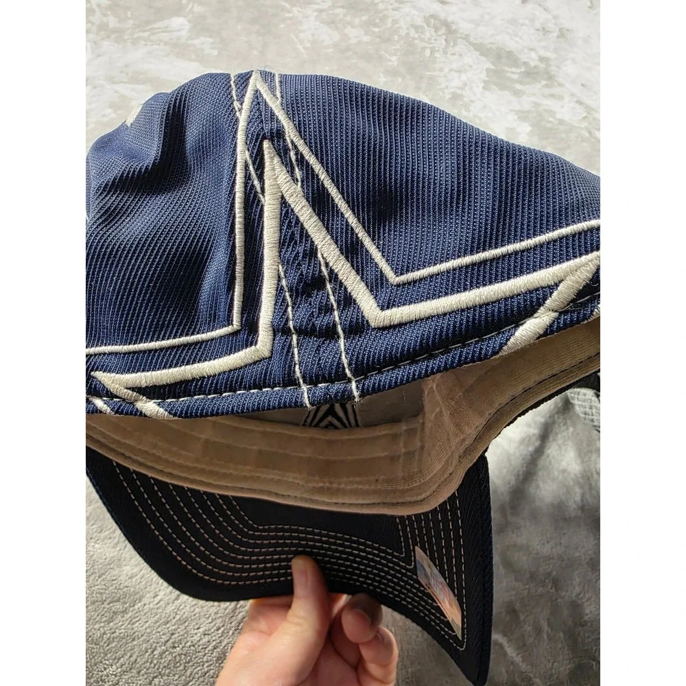 Reebok Dallas Cowboys Hat Mens OSFA Navy Blue NFL Authentic Sideline Cap